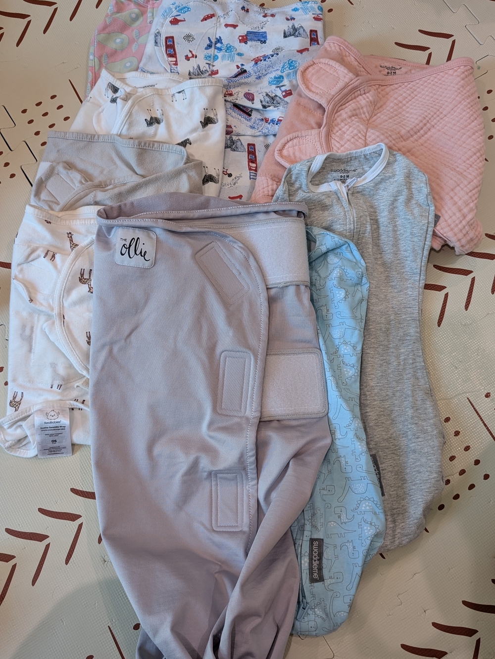 Lot Of 9 Infant Swaddles